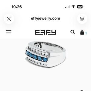 MENS 14K GOLD EFFY STATEMENT RING